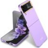 Premium Hard Case Ultra Thin Anti Fall Anti Staining Fingerprints Polycarboante Gold Finish Eelectroplated Back Cover Samsung Galaxy Z Flip 4 Case Featured