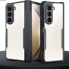 Prito Samsung Galaxy Z Fold 5 Case Clear Beatle Slim Phone Case With Hard Pc Back Soft Tpu Edges Hinge Non Yellowing Shockproof Protective Cover For Z Fold 5 Featured