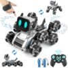 Pycoal Robot Dog 2 4ghz Remote Control Dog Stunt Rc Cars With Music Light 2 Models Rc Robot Dog With 2 Rechargeable Batteries Birthday For Kids 6 7 8 9 10 11 12 Years Old Featured