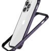 RAEGR iPhone 14 Pro Max Case | Anodized Aluminum Bumper |Supports Mag-Safe Wireless Charging |Edge Armor Protective Minimal Case Designed for iPhone 14 Pro Max (6.7-Inch) (2022) -Dark Purple RG10456