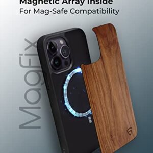 Raegr Iphone 14 Pro Max Case Magnetic Case Supports Mag Safe Wireless Charging Elements Armor Magfix Case Cover Designed For Iphone 14 Pro Max 6 7 Inch 2022 Walnut Wood Rg10376 Featured