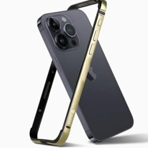 Raegr Iphone 15 Pro Case Anodized Aluminum Bumper Supports Mag Safe Wireless Charging Edge Armor Protective Minimal Case Designed For Iphone 15 Pro 6 1 Inch 2023 Gold Rg10514 Featured