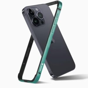 Raegr Iphone 15 Pro Case Anodized Aluminum Bumper Supports Mag Safe Wireless Charging Edge Armor Protective Minimal Case Designed For Iphone 15 Pro 6 1 Inch 2023 Green Rg10515 Featured