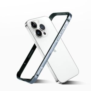 Raegr Iphone 15 Pro Case Anodized Aluminum Bumper Supports Mag Safe Wireless Charging Edge Armor Protective Minimal Case Designed For Iphone 15 Pro 6 1 Inch 2023 Sierra Blue Rg10518 Featured