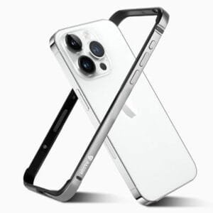 Raegr Iphone 15 Pro Case Anodized Aluminum Bumper Supports Mag Safe Wireless Charging Edge Armor Protective Minimal Case Designed For Iphone 15 Pro 6 1 Inch 2023 Silver Rg10519 Featured