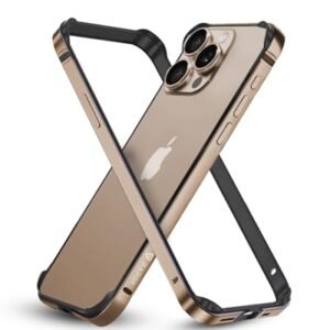 Raegr Iphone 16 Pro Case Anodized Aluminum Bumper Supports Mag Safe Wireless Charging Edge Armor Protective Minimal Case Designed For Iphone 16 Pro 6 3 Inch 2024 Desert Titanium Rg10579 Featured