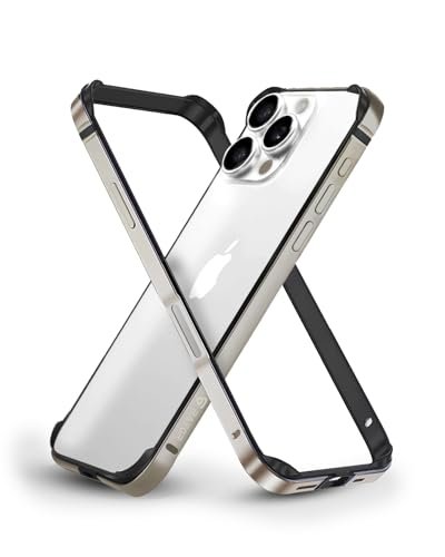 Raegr Iphone 16 Pro Max Case Anodized Aluminum Bumper Supports Mag Safe Wireless Charging Edge Armor Protective Minimal Case Designed For Iphone 16 Pro Max 2024 Natural Titanium Rg10585 Featured