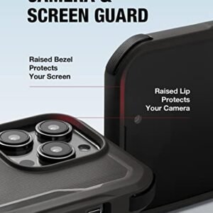 Raptic Tpupc By X Doria Iphone 14 Pro Case Fort Magnetic Built Rugged Protective Magnet Case Cover Designed For Iphone 14 Pro 6 1 Inch 2022 Mag Safe Charging Compatible Charcoal Black Featured