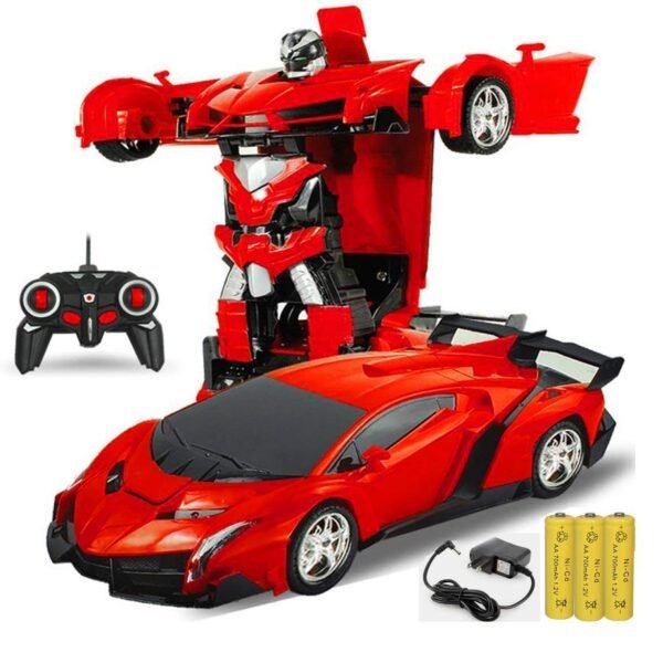 Robot Cars For Kids 4 8 Year Old Deformation Car Remote Control Transformation Car 4 Boys Robot Vehicle Toys Rc Racing Car Color As Per Stock Gallery 4