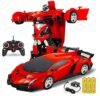 Robot Cars For Kids 4 8 Year Old Deformation Car Remote Control Transformation Car For Boys Robot Vehicle Toys Rc Racing Car Color As Per Stock Gallery 3