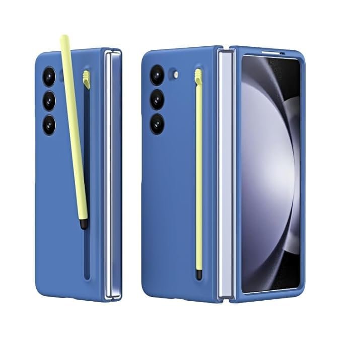 Samsung Galaxy Z Fold 4 Protective Case With S Pen Holder Blue Featured