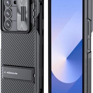 Samsung Galaxy Z Fold 6 Case With S Pen Holder Hinge Protection Hidden Kickstand Slide Camera Cover Camshield Pro Slim Phonecase For Galaxy Z Fold 6 5g Black Featured
