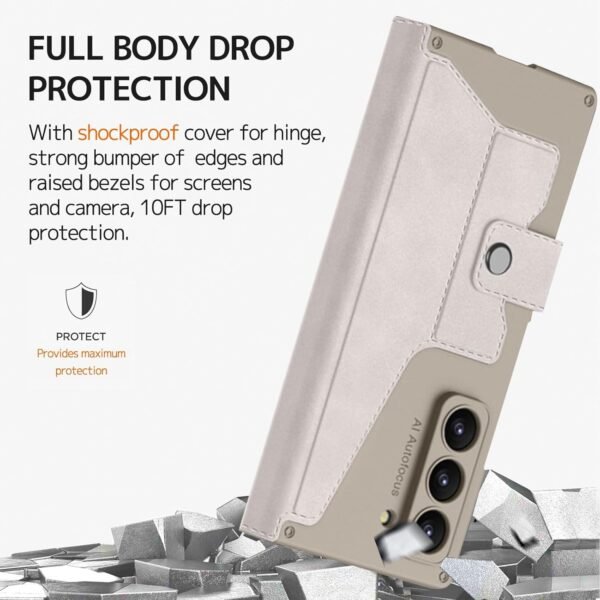 Sheath Leather Flip Case For Samsung Galaxy Z Fold 6 Inbuilt S Pen Holder Slim Hybrid Stand Protection Flip Cover Gallery 4