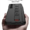 SHIEID Z Fold 5 Case with Strap, Galaxy Z Fold 5 Case with S Pen Holder [Hinge Protection][Screen Protector] for Samsung Galaxy Z Fold 5 Case, Carbon Black