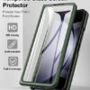 Sixbox For Samsung Galaxy Z Fold 5 Slim Case With Hinge Protection Screen Protector Lightweight Durable Sturdy Protective Anti Fall Matte Hard Phone Cover Case For Galaxy Z Fold 5 5g 2023 Green Featured