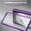 Sixbox For Samsung Galaxy Z Fold 6 Case With Card Holder Slide Camera Lens Cover Hinge Protection Screen Protector Multifunctional Durable Rugged Phone Case For Samsung Z Fold 6 Dark Purple Featured