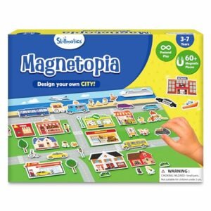 Skillmatics Creative Toy Magnetopia Design Your City Interactive Pretend Play Set For Kids Toddlers 60 Magnetic Pieces Preschool Learning Classic Board Game Gifts For Unisex Ages 3 7 Featured