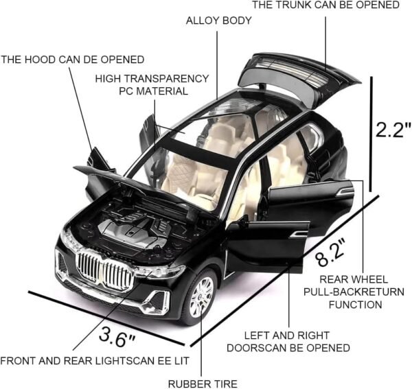Sky Tech Big Size Bmw X7 Suv 124 Scale Model Car Exclusive Alloy Metal Pull Back Die Cast Car Diecast Metal Pullback Toy Car Openable Doors Light Music Best Gifts Toys Kids%e3%80%90colors As Gallery 2