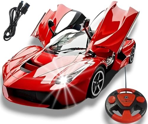 Sky Tech Big Size Rechargeable Racing With Remote Control Sports With Openable Doors High Performance Rc Car With Led Lights For Kids Super Sports For Kids Speed Rc Toy Multicolor Gallery 1