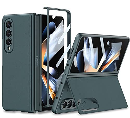 Slim Stand Case Cover With Front Glass For Samsung Galaxy Z Fold4 5g Galaxy Fold 4 Case Cover Featured