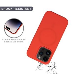 Sprig Cases Compatible With Apple Iphone 14 Pro Max Liquid Silicone Magsafe Premium Back Cover Drop Tested Shock Proof Case For Boys And Girls With Camera Protection Orange Featured