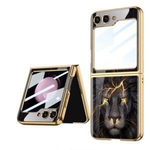 Stylonic Back Case Cover For Samsung Galaxy Z Flip 5 Glossy Royal Phone Case Cover Featured