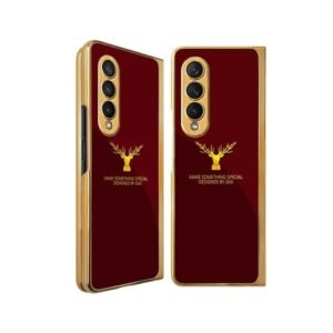 Stylonic Back Case Cover For Samsung Galaxy Z Fold 4 Wine Deer Maroon Featured