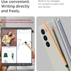 Sunny Fashion Ultra Hybrid Case For Samsung Galaxy Z Fold 6 5g Case Slim S Pen Phone Back Case Cover With Built In New Compact S Pen Holder And Storage Slot For Pen Light Grey Gallery 1