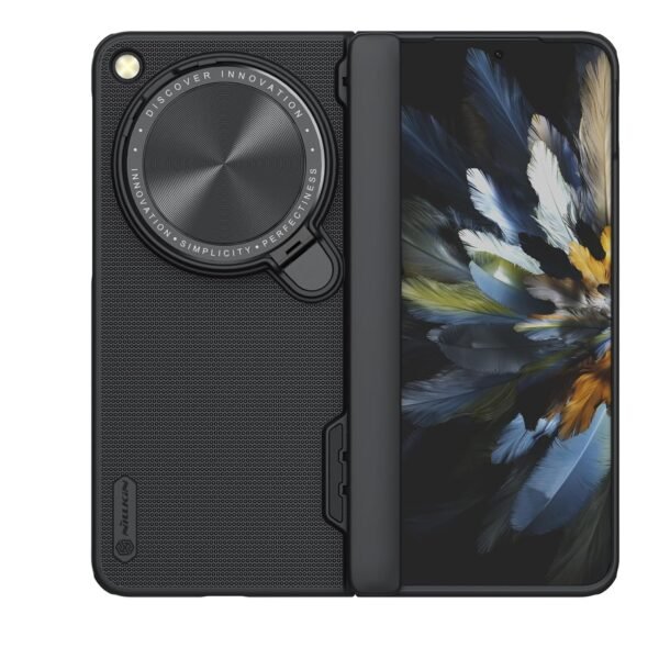 Super Frosted Shield Prop For Oneplus Open Case Camera Lens Lid Hard Pc Kickstand Back Cover For Oneplus Open Black Gallery 7