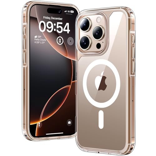 Tauri For Iphone 16 Pro Max Case 6 9 Compatible With Magsafe Military Grade Protection Anti Yellowing Shockproof Transparent Back Magnetic Phone Cover Clear Featured