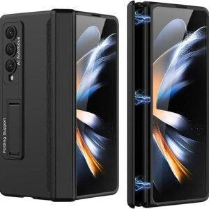 Techtrendz Magnetic Case For Samsung Galaxy Z Fold 4 Case Hinge Coverage Protective Case With Built In Kickstand Pc All Inclusive Shockproof Cover Featured