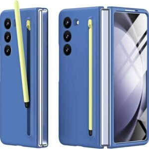 Techtrendz Polypropylene Ultra Slim Premium Case For Samsung Galaxy Z Fold 6 With Built In Compact S Pen Holder And Storage Slot Blue Featured