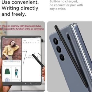 Techtrendz Ultra Slim Premium Case For Samsung Galaxy Z Fold 6 With Built In Compact S Pen Holder And Storage Slot Dark Grey Featured