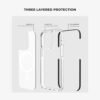 Tint Designed for iPhone 14 Pro Max Hybrid Case Cover, Built-in Magnets for Mag-Safe Charging Crystal Clear