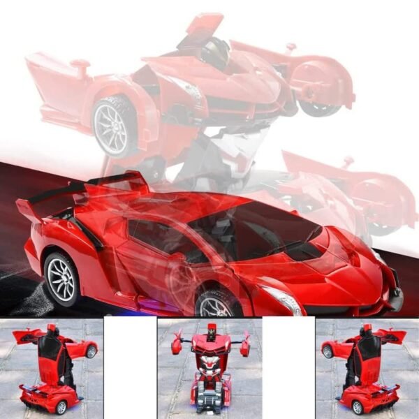 Toy Robot Cars For Kids 4 Year Old Deformation Car 2 In 1 Convertible Remote Control Car For Boysand Girls Robot Vehicle Toys Rc Racing Car Rechargeablemulti Color Pack Of 1 Gallery 3