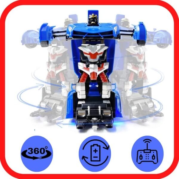 Toy Robot Cars For Kids 4 Year Old Deformation Car 2 In 1 Convertible Remote Control Car For Boysand Girls Robot Vehicle Toys Rc Racing Car Rechargeablemulti Color Pack Of 1 Gallery 4