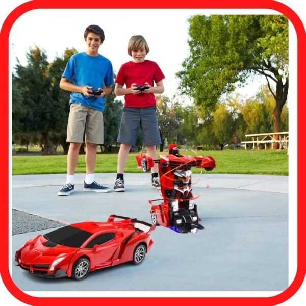 Toy Robot Cars For Kids 4 Year Old Deformation Car 2 In 1 Convertible Remote Control Car For Boysand Girls Robot Vehicle Toys Rc Racing Car Rechargeablemulti Color Pack Of 1 Gallery 5