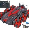Toyshine 6 Wheels 360rotating Remote Control Rechargeable Stunt Car Swing Arm Vehicle Deformation Off Road 2 4ghz Red Featured