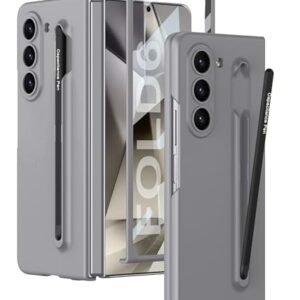Ultra Slim Cover With Front Glass Protector Pen Free For Samsung Galaxy Z Fold6 Galaxy Fold 6 Case Cover Grey Polycarbonate Featured