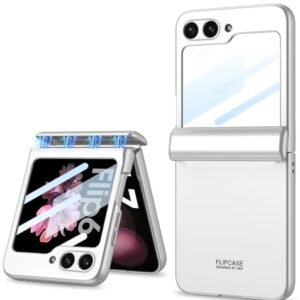 Ultra Thin Back Case Cover For Galaxy Z Flip6 Z Flip 6 With Magnetic Hinge Protection And Inbuilt Glass Window Protection Featured