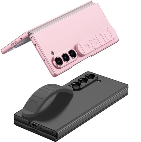 Ultra Thin Case Cover With Silicone Band Front Glass Protector For Samsung Galaxy Z Fold6 Galaxy Fold 6 Case Cover Featured
