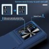 Viaotaily Galaxy Z Fold 4 With Screen Protector Fold 4 Case With Slide Camera Lens Cover Hinge Protection Credit Card Storage Kickstand Design Cover Case For Samsung Galaxy Z Fold 4 5g 2022blue Featured
