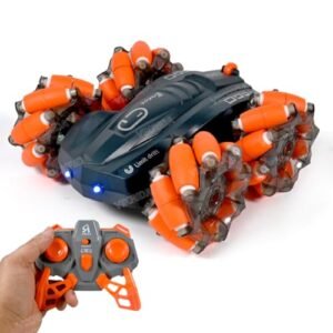 Vikrida 2 4ghz Remote Control Extreme Drift Stunt Car For Kids 360 Degree Limit Drift Car Left Right Rotation Orange Featured