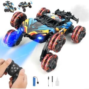 Vikrida Remote Control 6wd Drift Stunt Car For Kids 360 Rotating Spray Car With 2 4 Ghz Controller Multicolor Featured