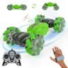Vikrida Remote Control Car Hand Controlled Gesture Rc Stunt Car With Lights Music For Kids 6 13 Year Old 4wd 2 4ghz Off Road 360 Rotation Toy Car Gift For Boys Girls Green Featured