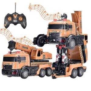 Vikrida Remote Control Truck Rc Car For Kidsexcavator Robotdigger Toys With Sound And Lightsgift Toy For Above 6 Years Orange Featured