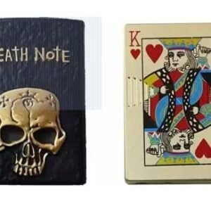 Wbd Refillable Premium Look Side Slider Windproof Jet Flame Cigarette Lighter Pocket Lighter Death Note And Badshah Card Shaped Design Pack Of 2 Pocket Lighter Featured