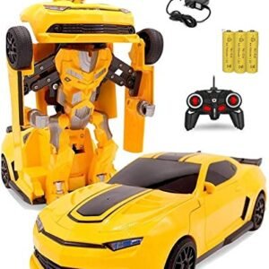 X14 Store Remote Control Robot 2 In 1 Deformation Car Toy For Kids With Light And Sound For Kids Chargeable Remote Control Featured