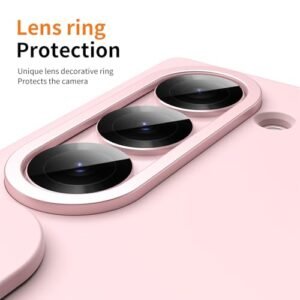 Yqodsz For Samsung Galaxy Z Fold 6 Case With Finger Strap Includes S Pen Holder Stylus Z Fold 6 Hand Strap Case Full Coverage Screen Protector Hinge Protection Wristband Case For Z Fold 6 Pink Featured