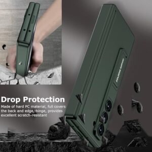 Yqodsz For Samsung Galaxy Z Fold 6 Case With Privacy Screen Protector Z Fold 6 Anti Spy Case With S Pen Holder Stylus Hinge Protection All Inclusive Kickstand Protective Case For Z Fold 6 Green Featured